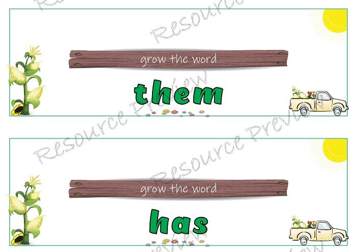 Sight word Grow and Mirror Lv1-3 - Image 6