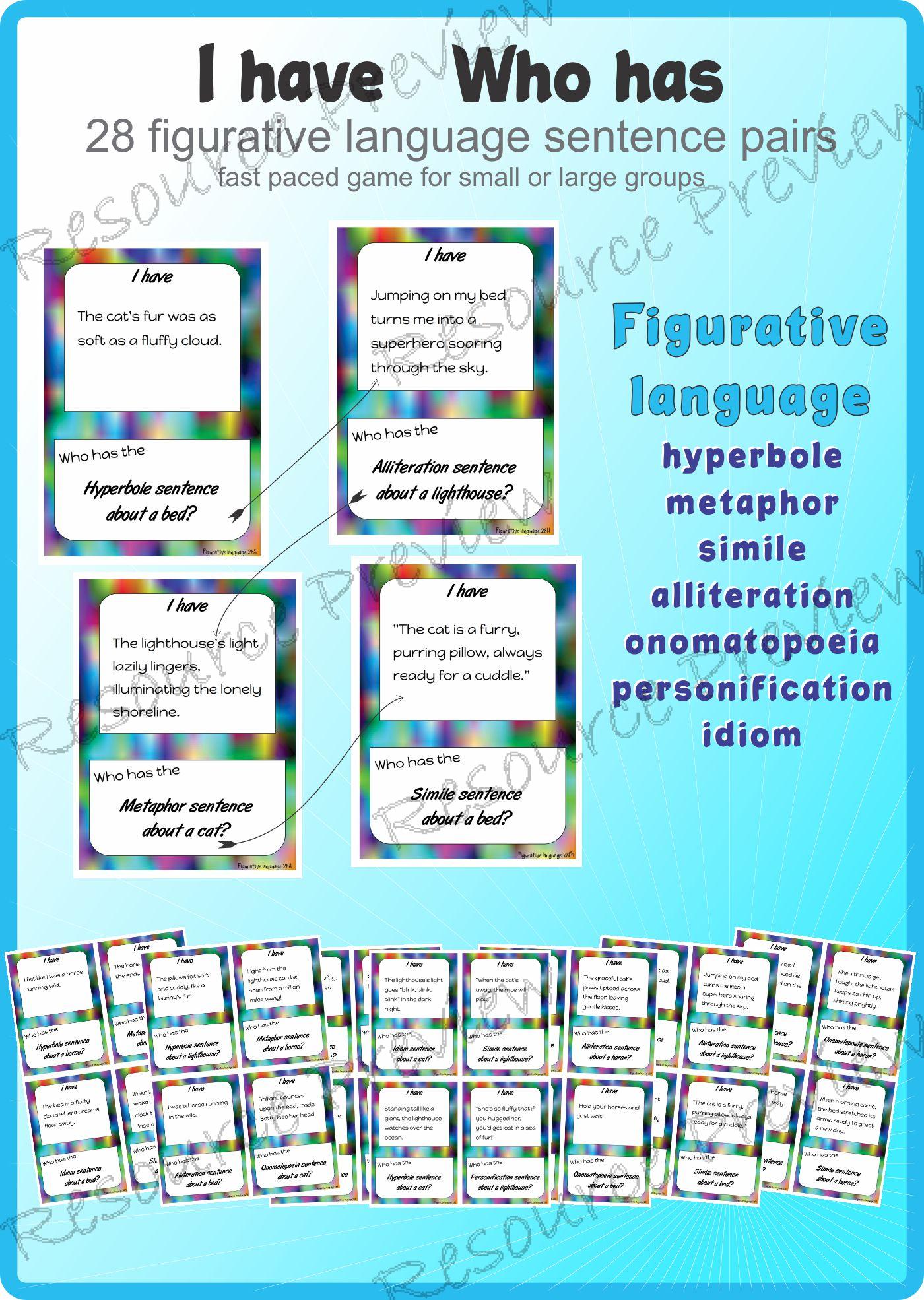 Figurative language cards I have - who has 28 - Image 2