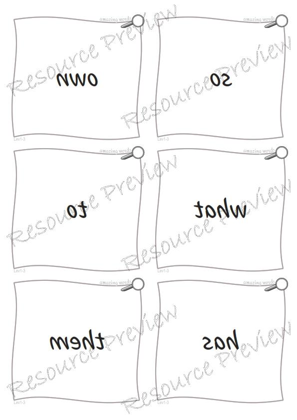 Sight word Grow and Mirror Lv1-3 - Image 3