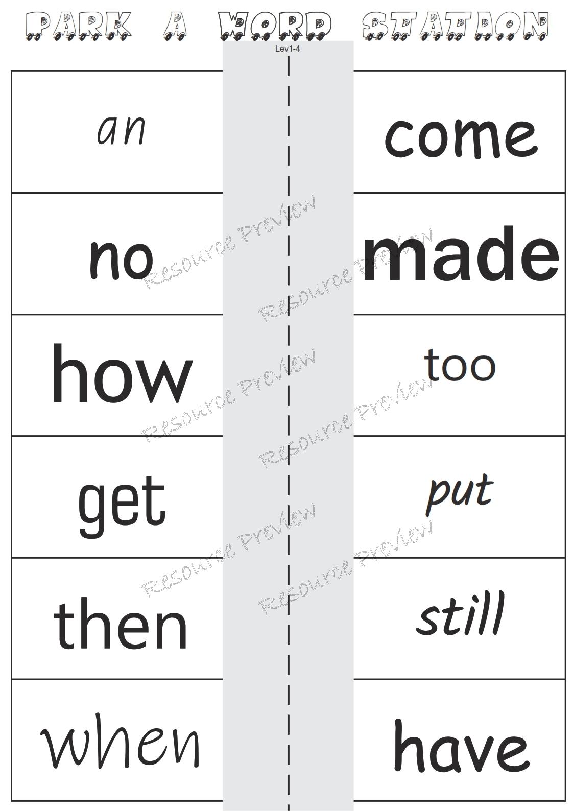Sight word activities Lv1-4 - Image 3