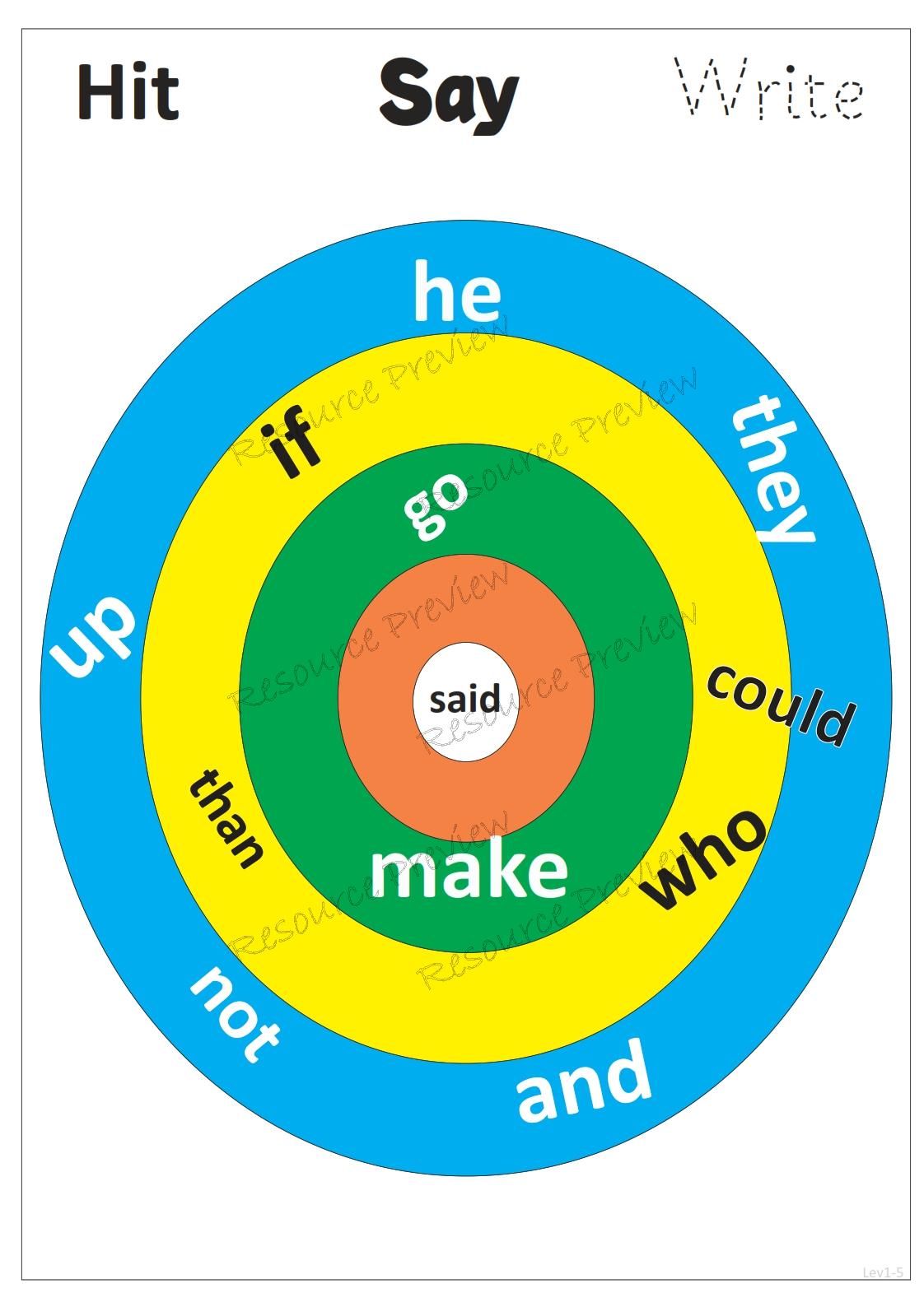 Sight word activities Lv1-5 - Image 6